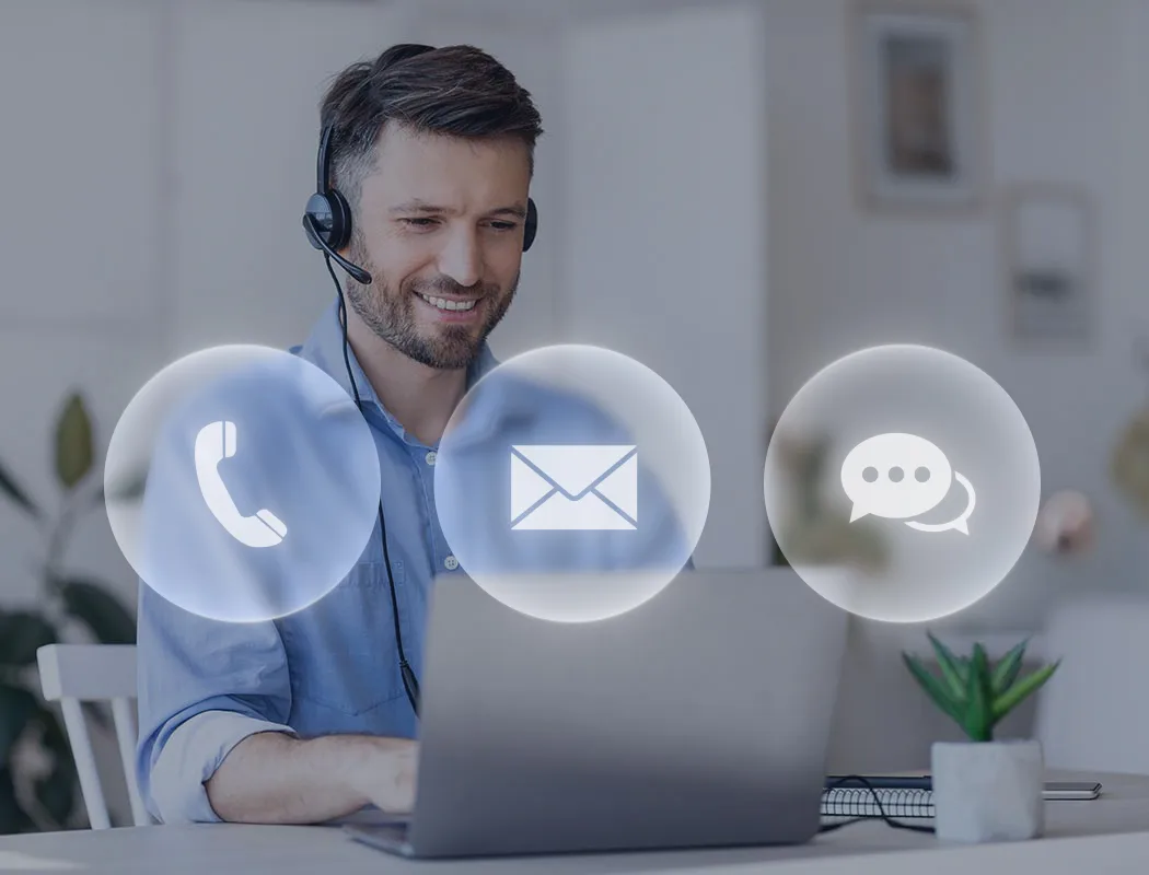 HBS-Systems-Support HBS Systems support staff answering a call